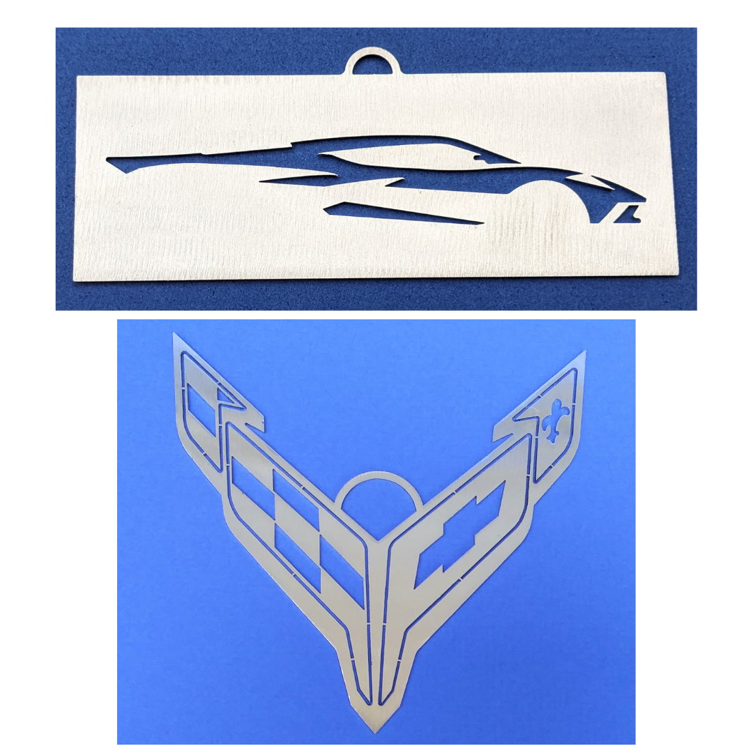 C8 Corvette Coupe Christmas / Holiday Ornament Bundle