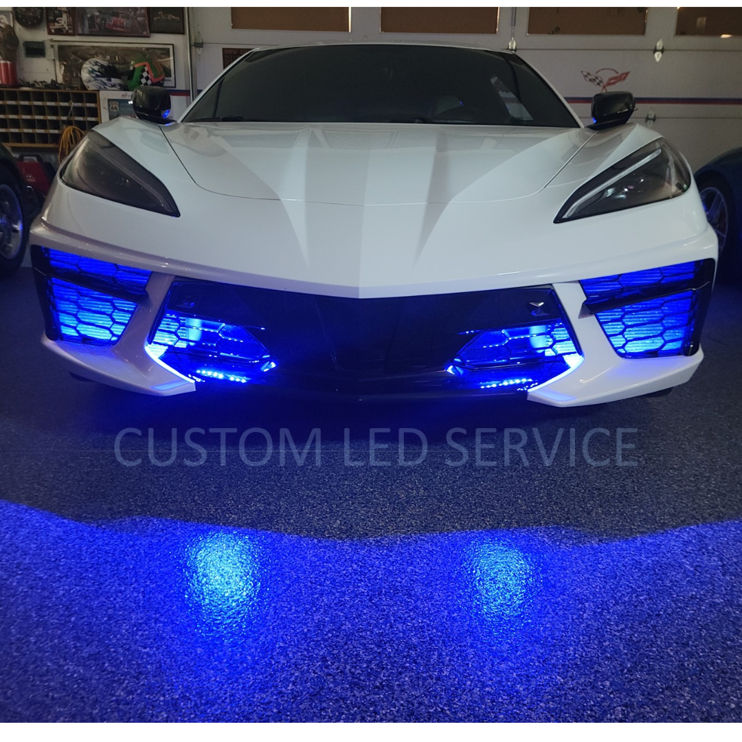 flaske operatør Forskelsbehandling C8 Corvette Front Grill Add-On LED Light Kit | Corvette Store Online