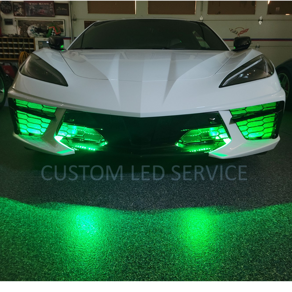 C8 Corvette Front Grill Add-On LED Lighting Kit
