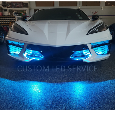 C8 Corvette Front Grill Add-On LED Lighting Kit
