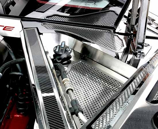 C8 Corvette Rear Cowl Covers - Stainless Steel w/ Choice of Insert