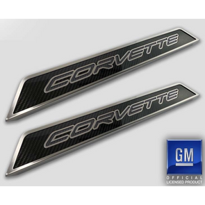 C8 Corvette Stainless Steel Replacement Door Sills - Choice of Color