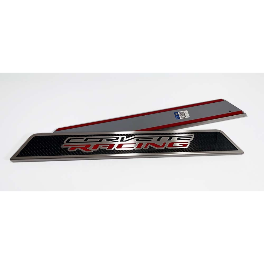 C8 Corvette Stainless Steel Replacement Door Sills - Corvette Racing