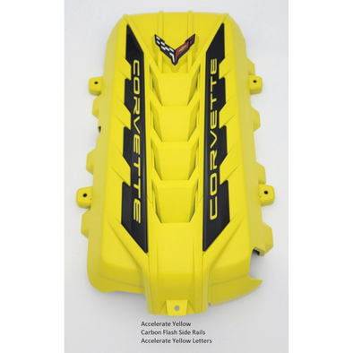 C8 Corvette Stingray Accelerate Yellow Engine Cover