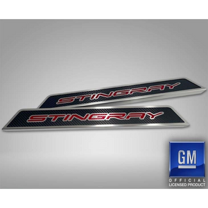C8 Corvette Stingray Stainless Steel Replacement Door Sills - Choice of Color