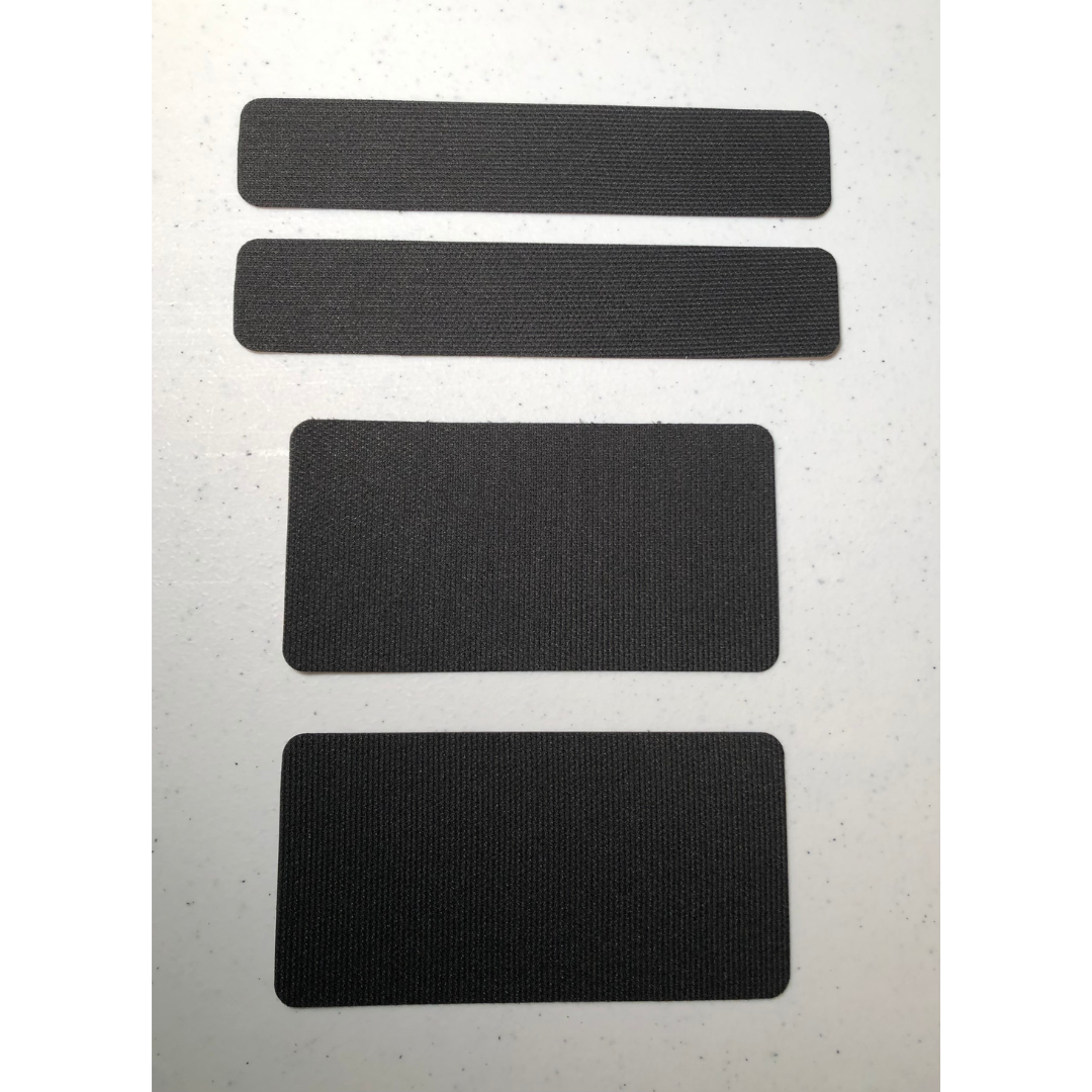 Universal Sunvisor Warning Label Covers - Jet Black - Peel & Stick