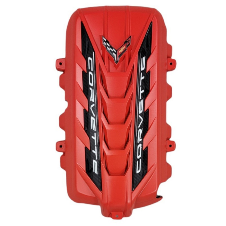 C8 Corvette Torch Red Engine Cover Corvette Store Online