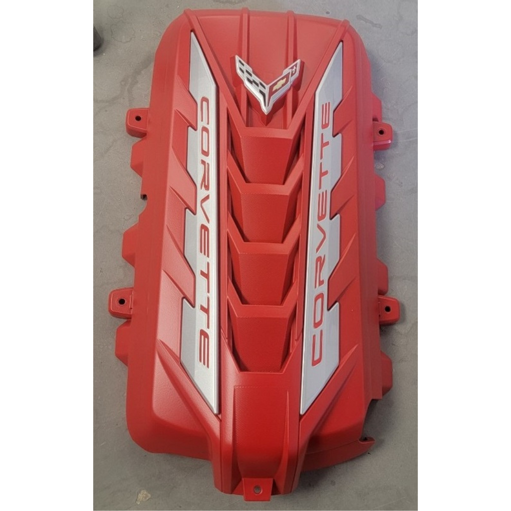 C8 Corvette Torch Red Engine Cover Corvette Store Online