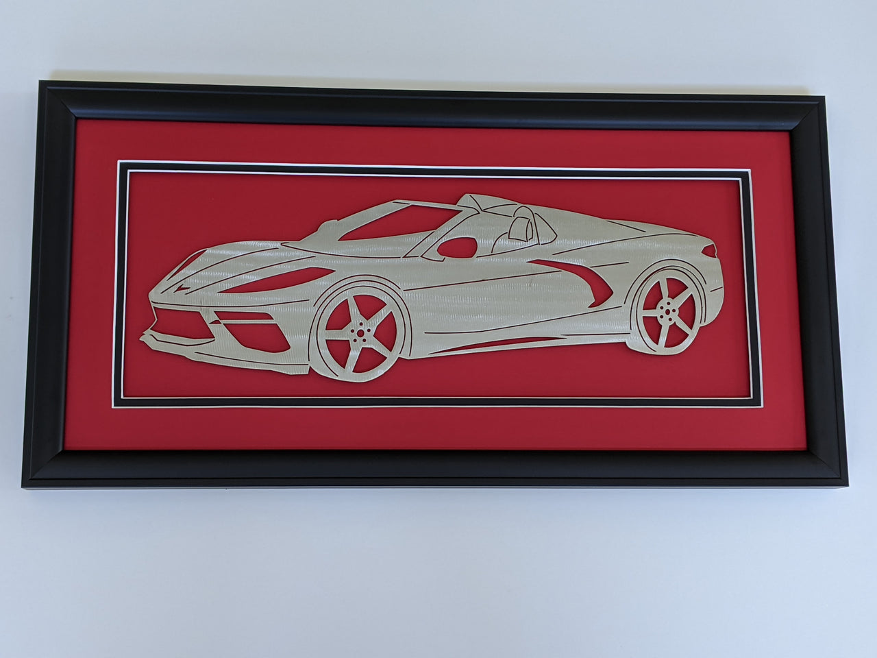 C8 Corvette Convertible Shadowbox - Factory Colors