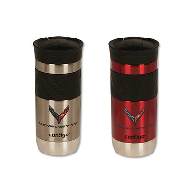 C8 Corvette Stainless Steel Contigo Travel Mug