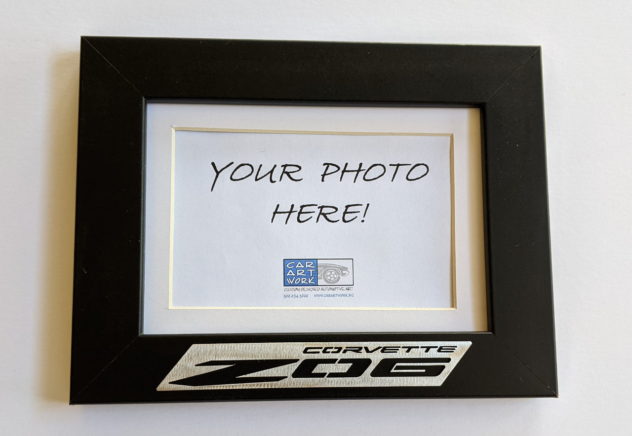 C8 Corvette Z06 Emblem Picture Frame