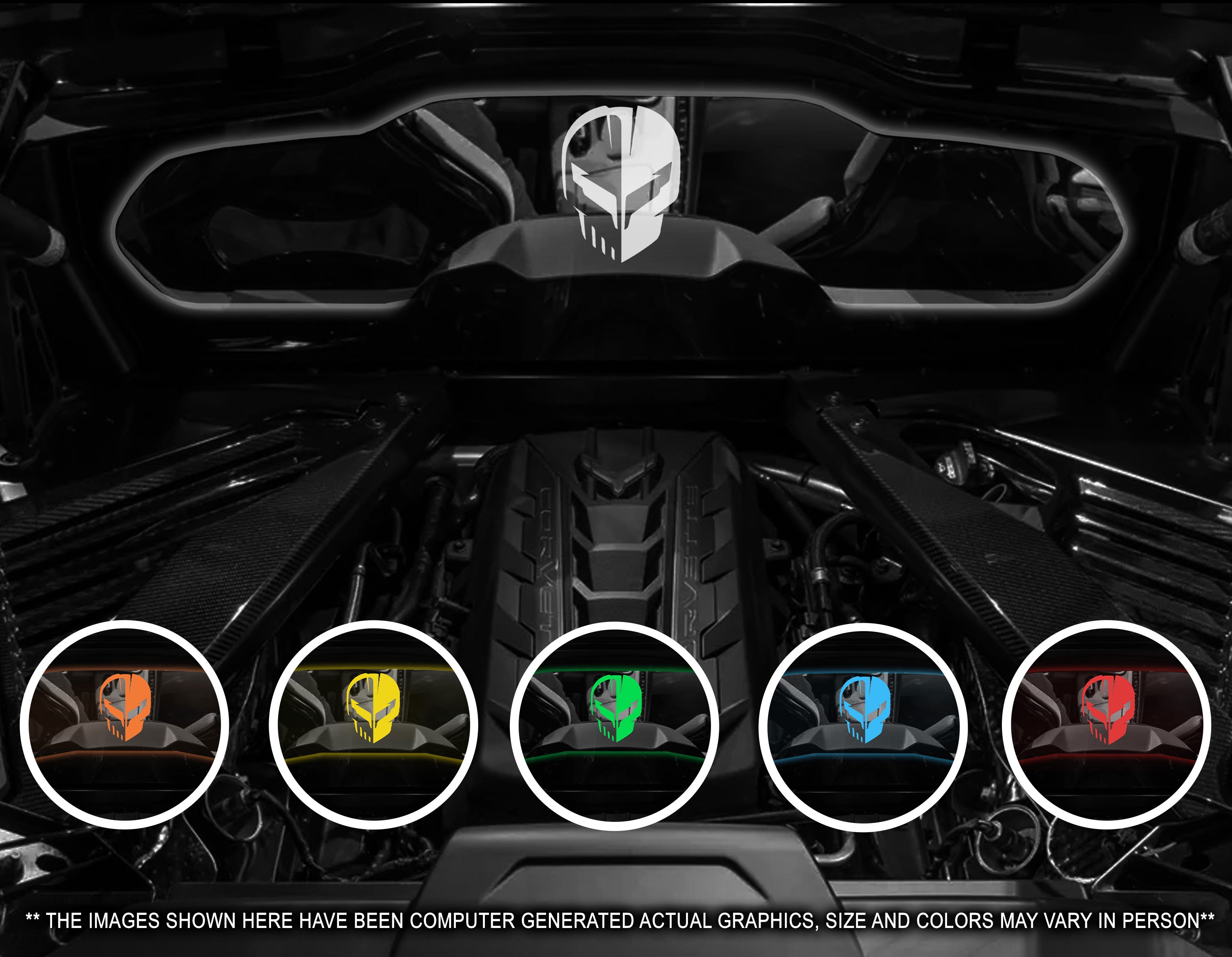 C8 Corvette Coupe WindRestrictor Glow Plate | Corvette Store Online