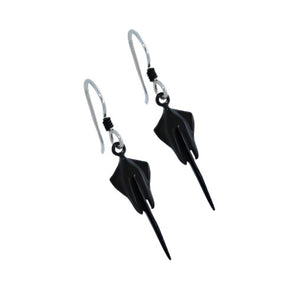 C8 Corvette Stingray French Wire Earrings - Black