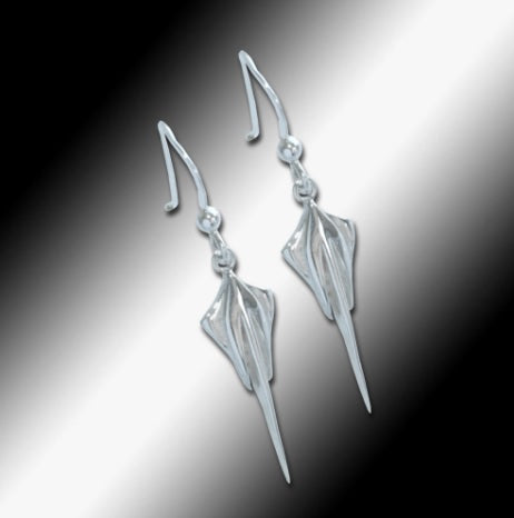 C8 Corvette Stingray French Wire Earrings - Sterling Silver