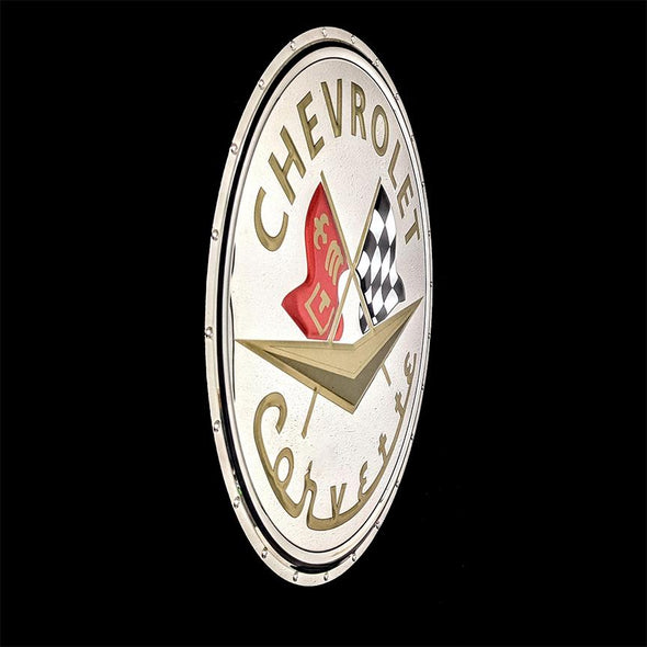 corvette-c1-badge-metal-sign