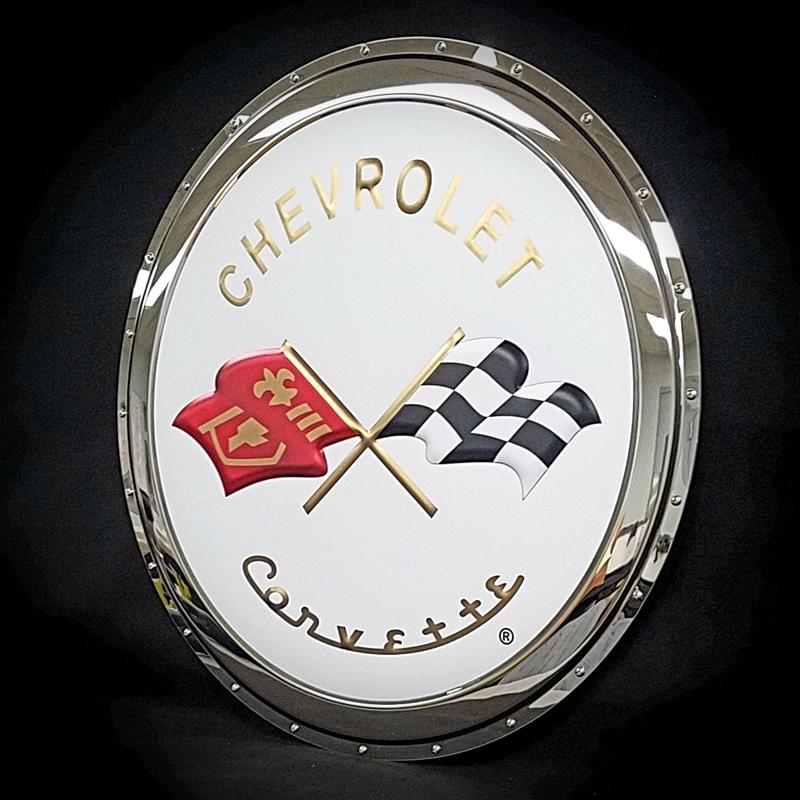 corvette-c2-badge-metal-sign