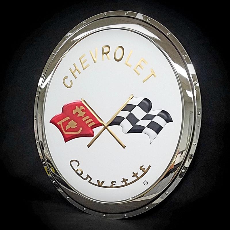 corvette-c2-badge-metal-sign