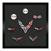 Corvette Next Generation & Past Framed Canvas Print - [Corvette Store Online]