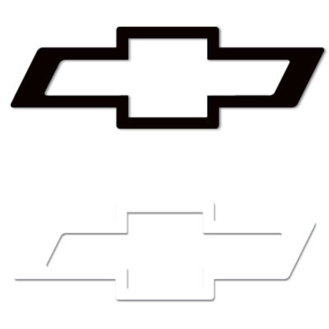 Black chevy store bowtie stickers