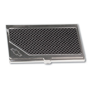 Chevrolet Bowtie Carbon Fiber Business Card Holder