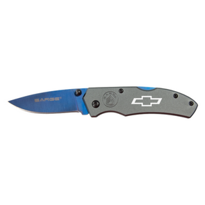 Chevrolet Bowtie Electro Blue Pocket Knife