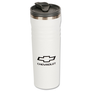 Chevrolet Bowtie White Stainless Steel Tumbler