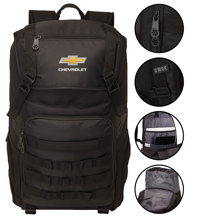Chevrolet Gold Bowtie Workout Backpack