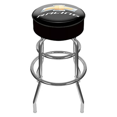 Chevrolet Racing Gold Bowtie Barstool / Shop Stool