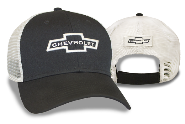 chevrolet-vintage-bowtie-black-white-mesh-hat-cap