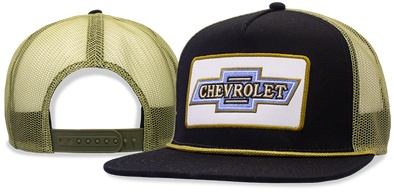 chevrolet-vintage-bowtie-mesh-patch-hat-cap-gold-black-snapback