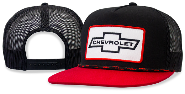 chevrolet-vintage-bowtie-mesh-patch-hat-cap-red-black-snapback
