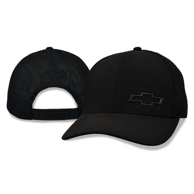 chevy-bowtie-black-chrome-airtek-snapback-hat-cap