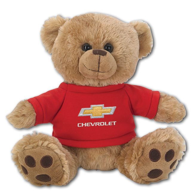 chevy-bowtie-childrens-stuffed-animal-brown-teddy-bear