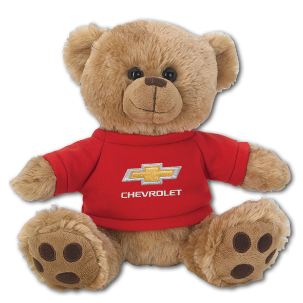 Chevy Bowtie Children's Stuffed Animal Brown Teddy Bear