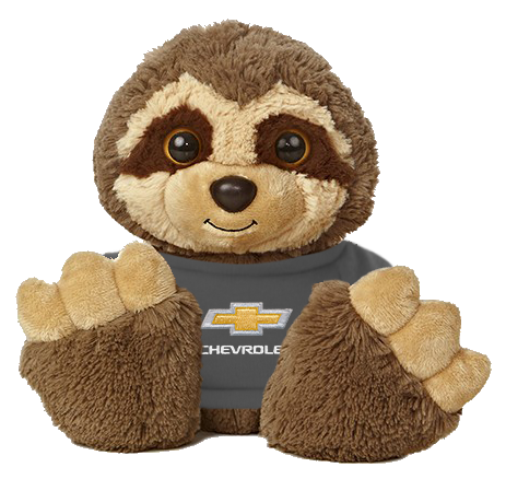 Chevy Bowtie Children's Stuffed Animal Sloth
