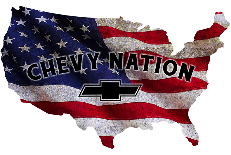 Chevy Nation Bowtie United States of America Wood Sign