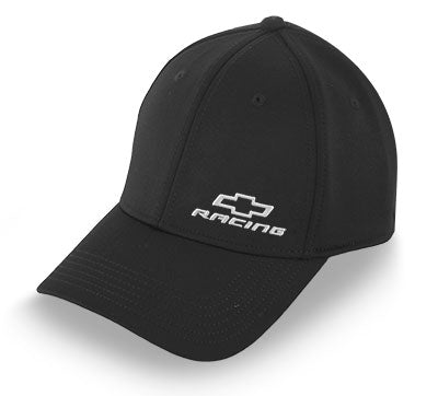 chevy-racing-bowtie-black-fitted-hat-cap
