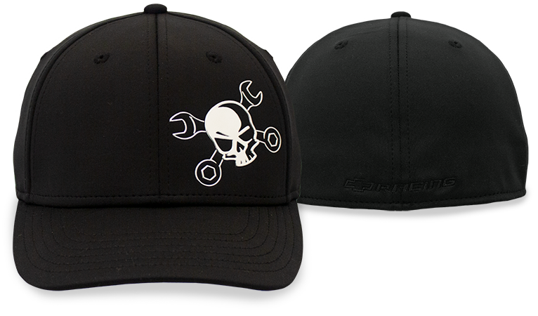 Chevy Racing Chrome Mr. Crosswrench Jersey Black Mesh Hat / Cap