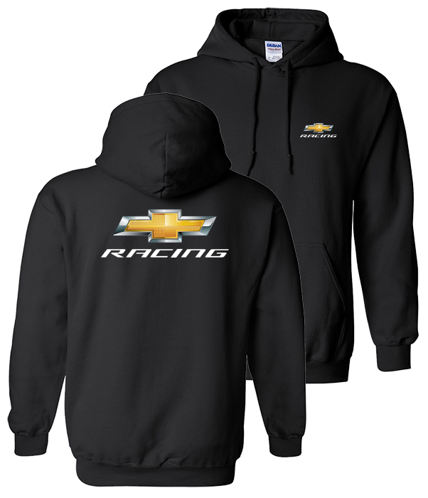 Chevy Racing Gold Bowtie Hooded Sweatshirt / Hoodie