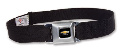 chevy-racing-gold-bowtie-seatbelt-push-button-pants-belt