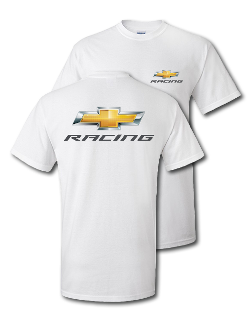 Chevy Racing Gold Bowtie White T-Shirt