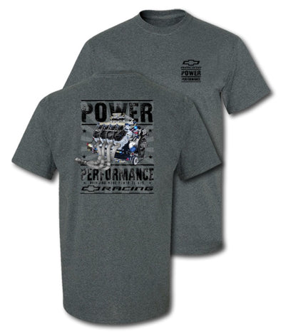 chevy-engine-power-performance-grey-t-shirt