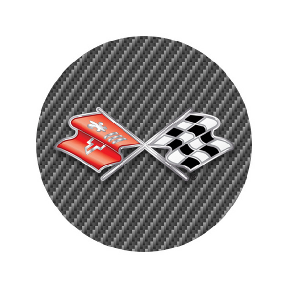 Corvette Crossed Flags Checkerboard Pieces