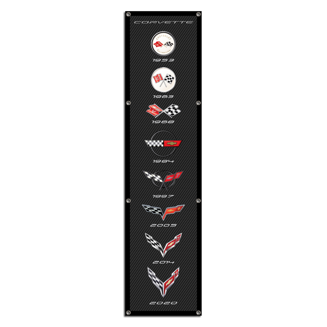 corvette-generations-carbon-fiber-print-giant-garage-banner