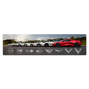 Corvette Generations Evolution Metal Print Sign