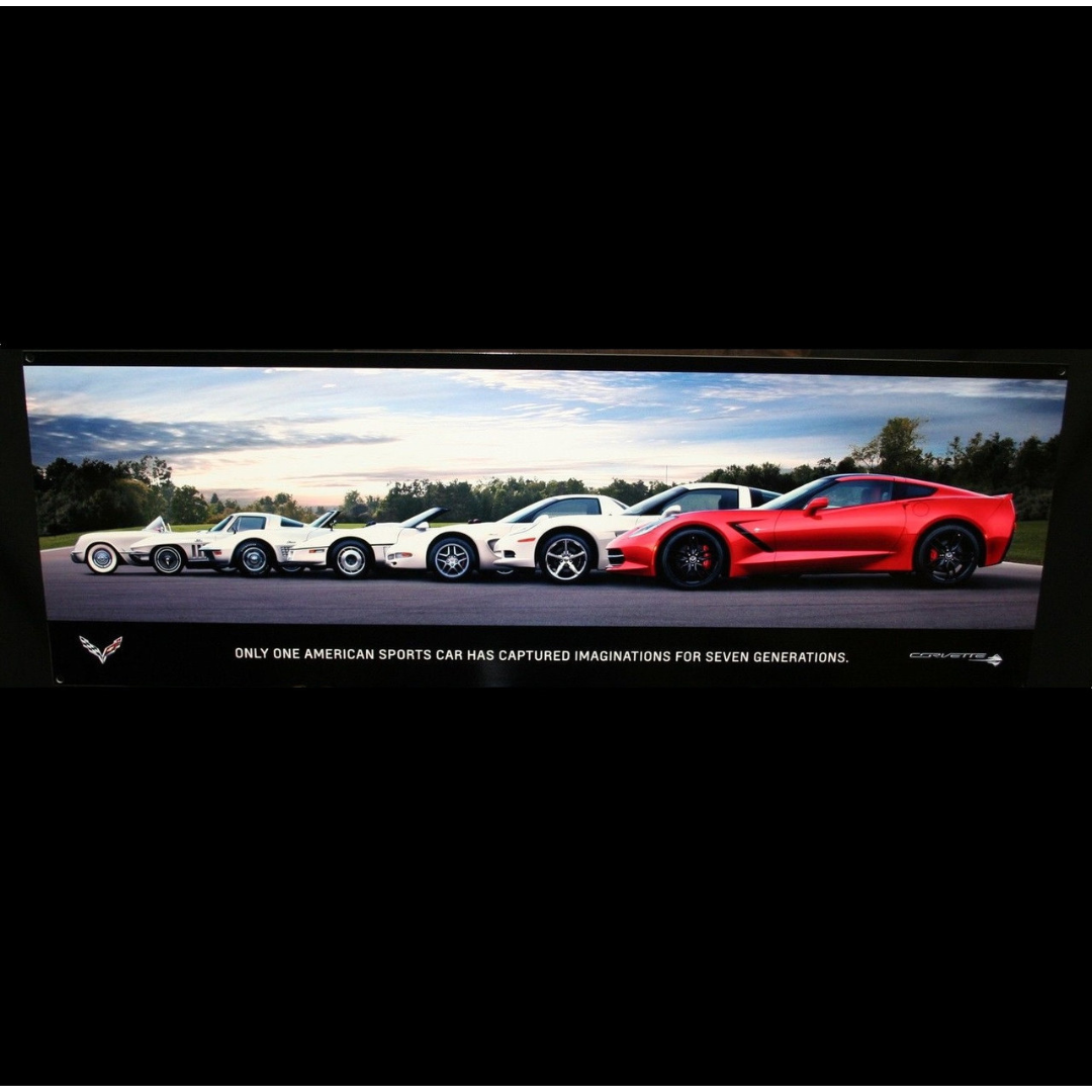 corvette-generations-steel-sign-c1-c7