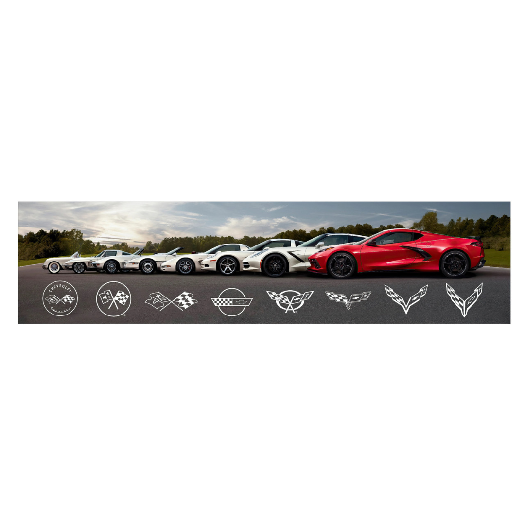corvette-generations-steel-sign-c1-c8