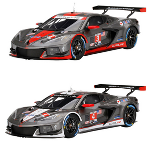 Corvette Racing #3 & #4 C8.R Resin Model Set - 2021 IMSA Sebring 12 Hours