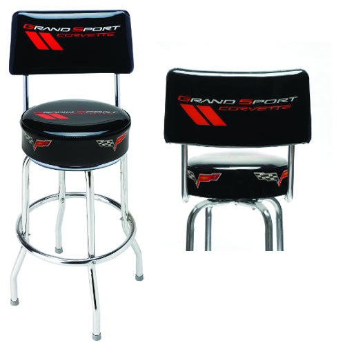 C6 Corvette Grand Sport Bar / Counter Stool With Back