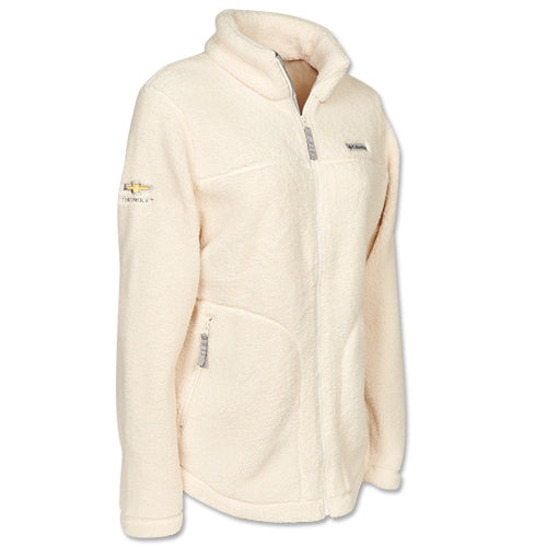 Ladies Chevy Bowtie Columbia Sherpa Pullover Corvette Store Online